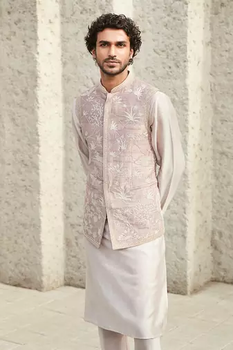 The millennial pink jodhpuri jacket