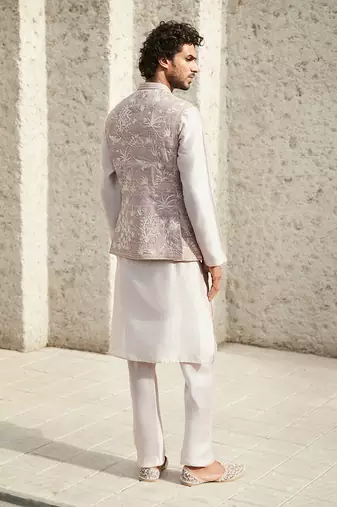 The millennial pink jodhpuri jacket
