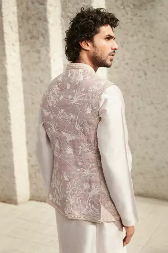The millennial pink jodhpuri jacket