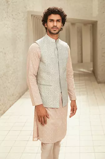 The heritage pret white jodhpuri jacket