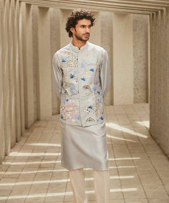 The new classic grey kurta set 2