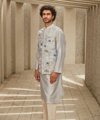 The new classic grey kurta set 3