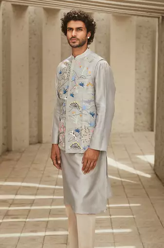 The new classic grey kurta set