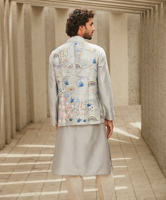 The new classic grey kurta set 4