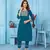 Blue Colour Ethnic Kurti With Bottom Set For Formal Casual Looks
