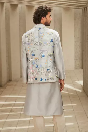 The new classic grey kurta set