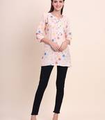 Casual Wearing Peach Colour Short Kurti for Formal Looks
