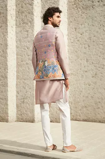 The new-age onion pink jodhpuri jacket