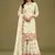 Cream Colour Heavy Partywear Palazzo Dress For Wedding Season