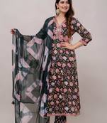 Green Colour Fancy Reaymade Salwar Kameez For Ethnic Party