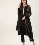 Black Colour Girlish Partywear Dress For Trendy Looks