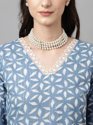 Blue Colour Girlish Partywear Dress For Trendy Looks 3