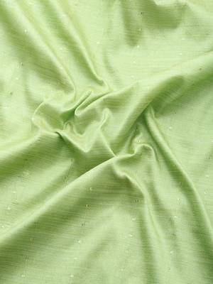 Cotton Silk With Golden Zari Woven Border And Sequins Work Saree 4