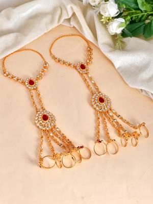 Traditional hathphool bridal bracelet 1