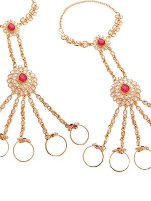 Traditional hathphool bridal bracelet 4