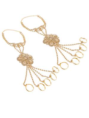American diamond hathphool bracelet 3