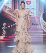 The spree twirl ruffle saree