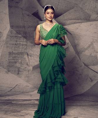 The anant sharara saree 1