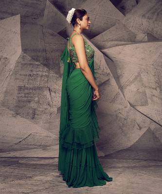 The anant sharara saree 2