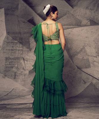 The anant sharara saree 3