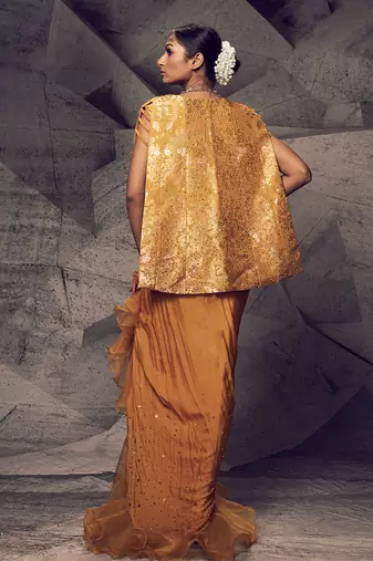 The anant genda dhoti set