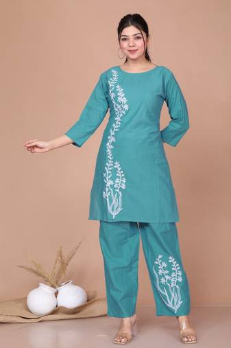 Printed Cotton Co - ord set - Plus Size