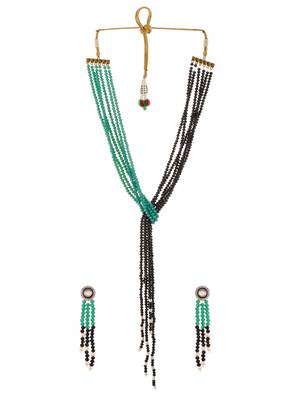 Multicolor tasselled jewellery set 1