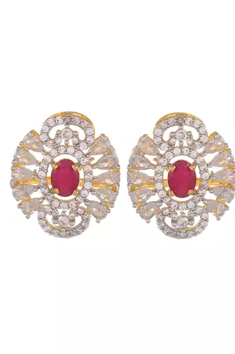 American diamond choker jewellery set