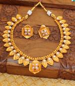 Matte finish necklace set