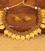 Matte finish temple necklace set