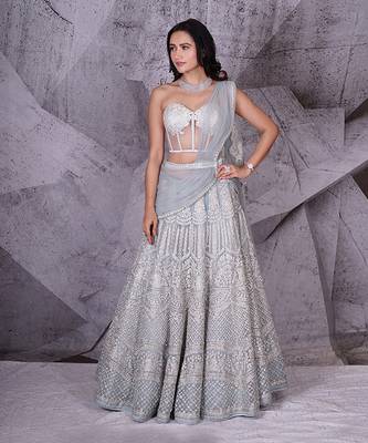 The Spree Blue Lehenga 2