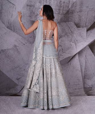 The Spree Blue Lehenga 3