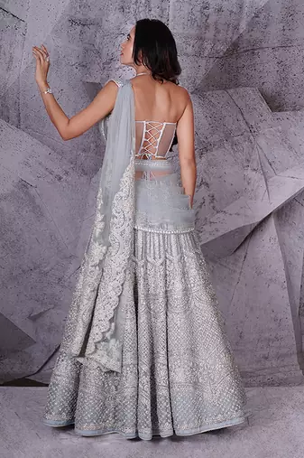 The Spree Blue Lehenga