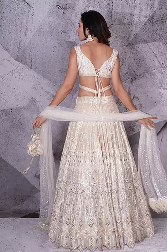 The Spree Ivory Lehenga