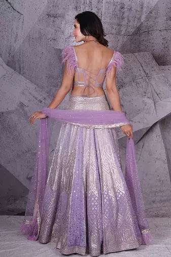The Spree Lavender Lehenga