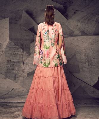The Pink Floral Jacket Lehenga 3