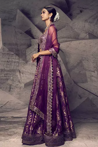 The Anant Purple Lehenga