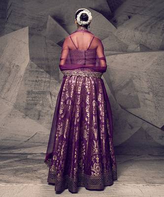 The Anant Purple Lehenga 3