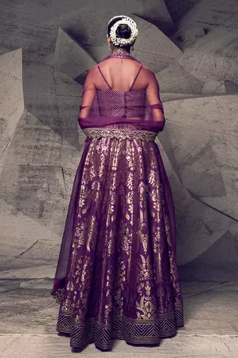 The Anant Purple Lehenga