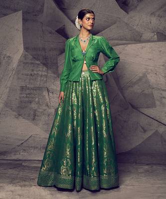 The Anant Green Shirt Lehenga 1