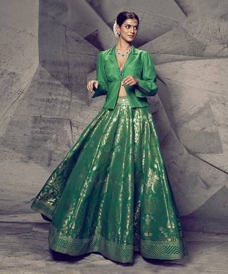 The Anant Green Shirt Lehenga 3