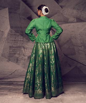 The Anant Green Shirt Lehenga 4