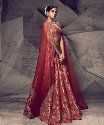 The Anant Rust Lehenga 2