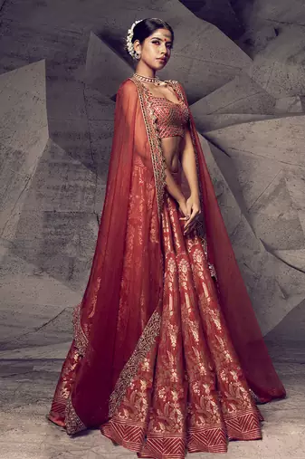 The Anant Rust Lehenga