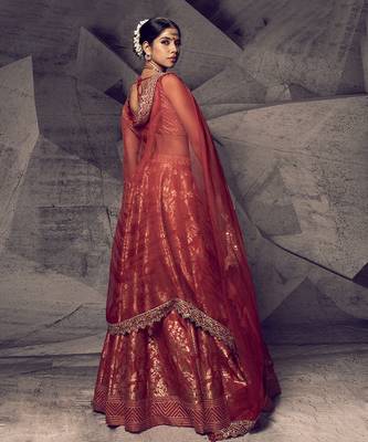 The Anant Rust Lehenga 3