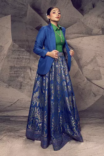The Anant Rangrez Blazer Lehenga