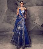 The Anant Blue Corset Lehenga