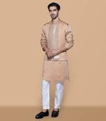 Fawn mirror work bundi set