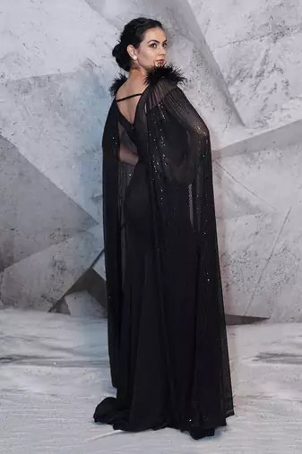 Retro black gown