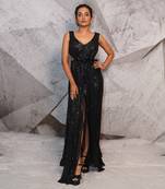 Quintessential sequins black gown